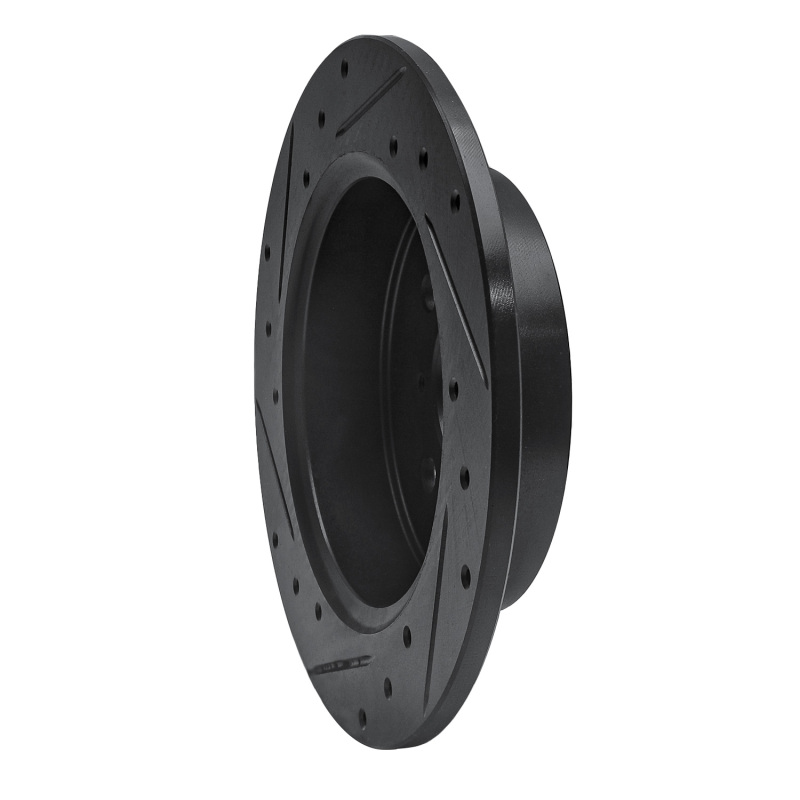 Acura EL Brake Rotor (1) - Rear Right - R1 Concepts - Drilled & Slotted - Black - `01-`05